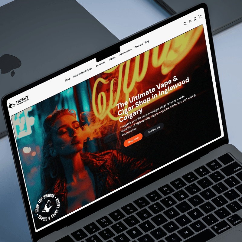 Custom Big Commerce website for vape shop