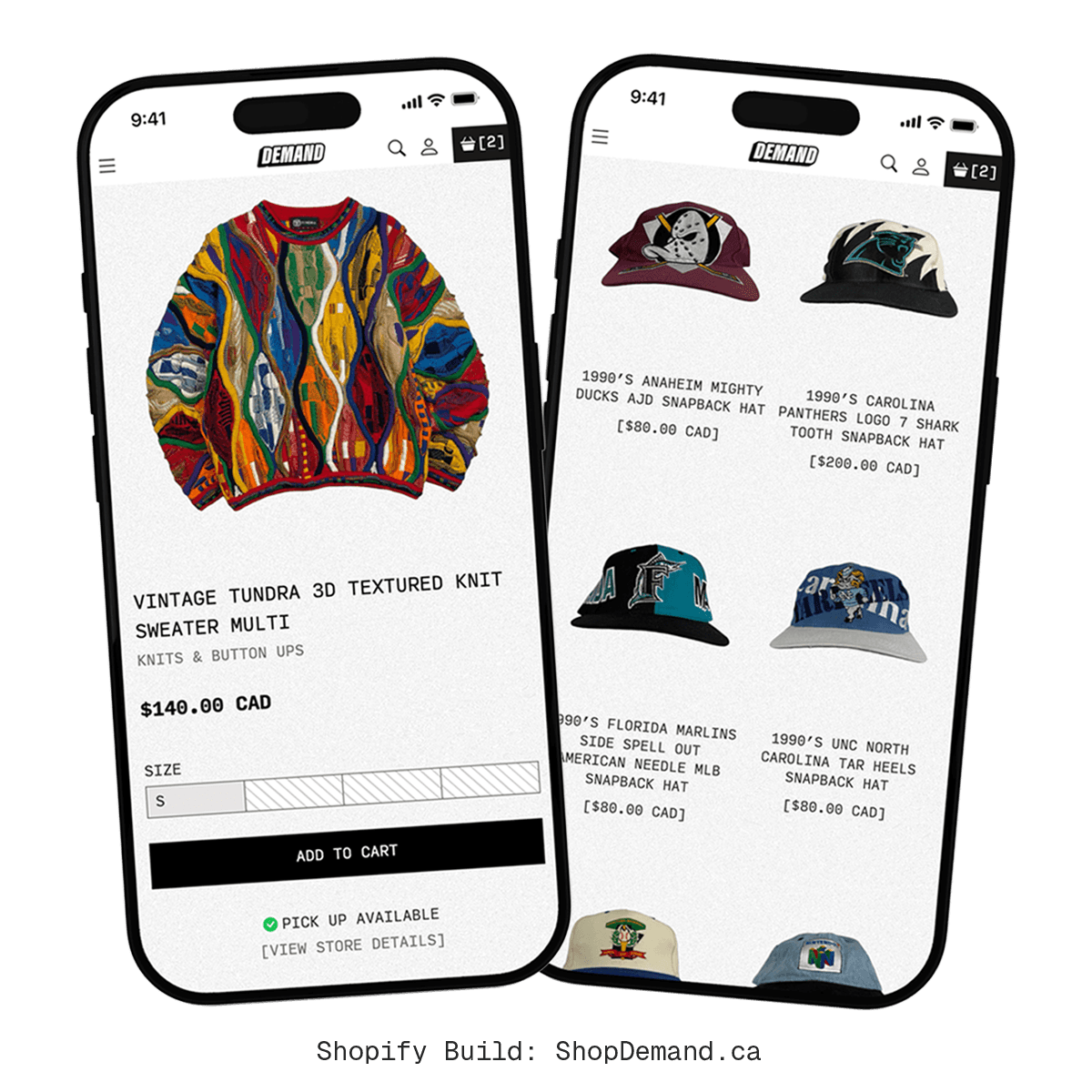 Demand Clothing store e-commerce website